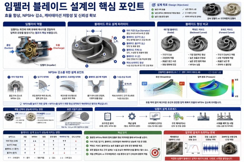 임펠러 블레이드 설계의 핵심 포인트