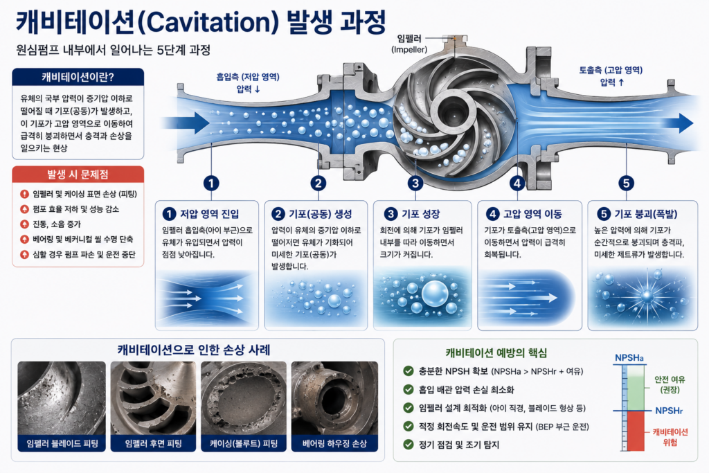 캐비테이션 발생 과정