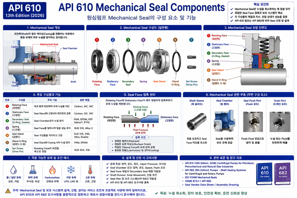 원심펌프 Mechanical Seal 구성
