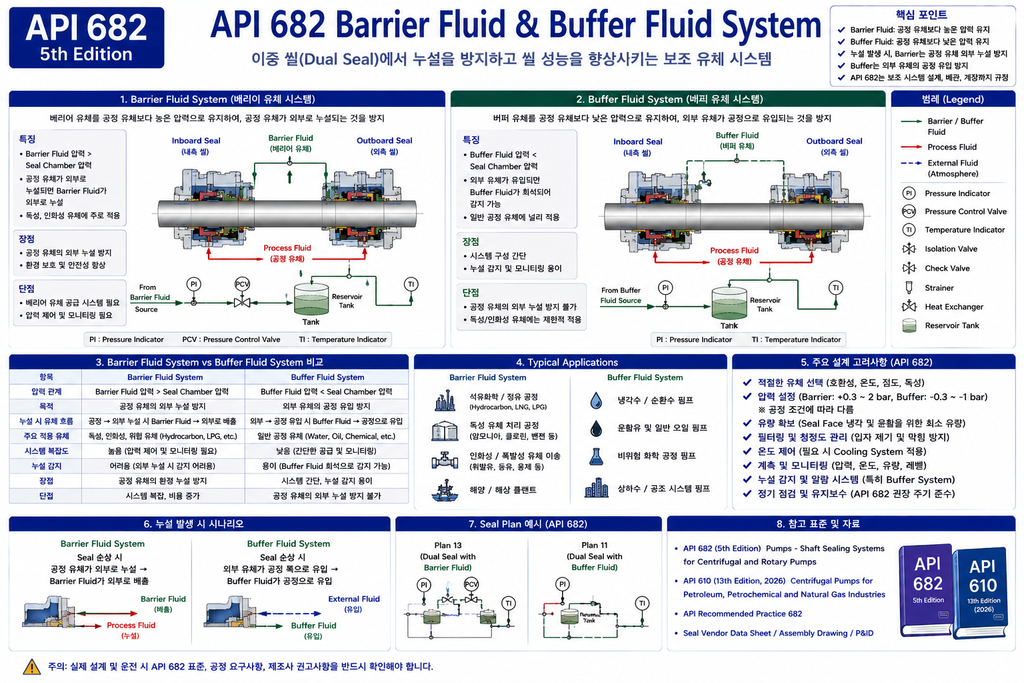API 682 Barrier Fluid와 Buffer Fluid