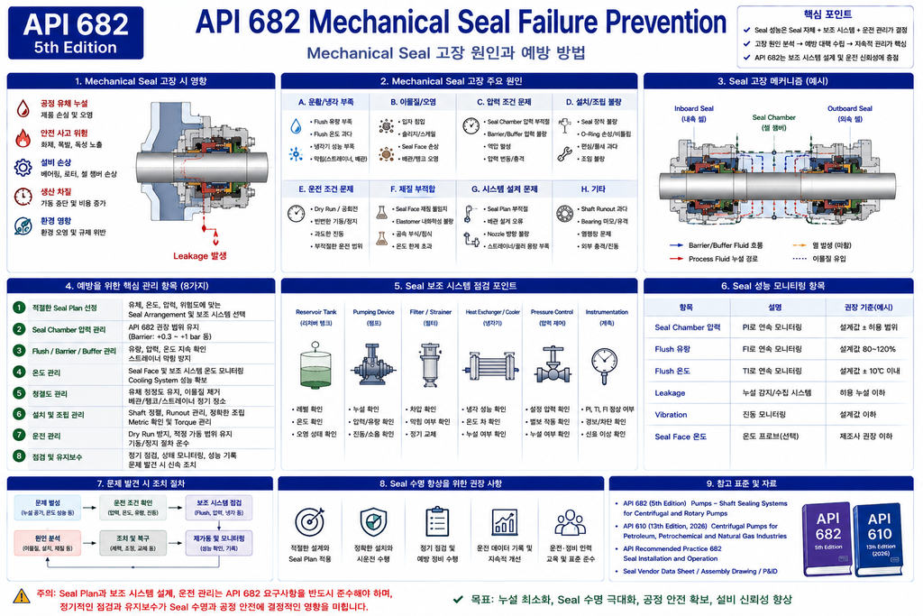 API 682 Mechanical Seal 고장 예방