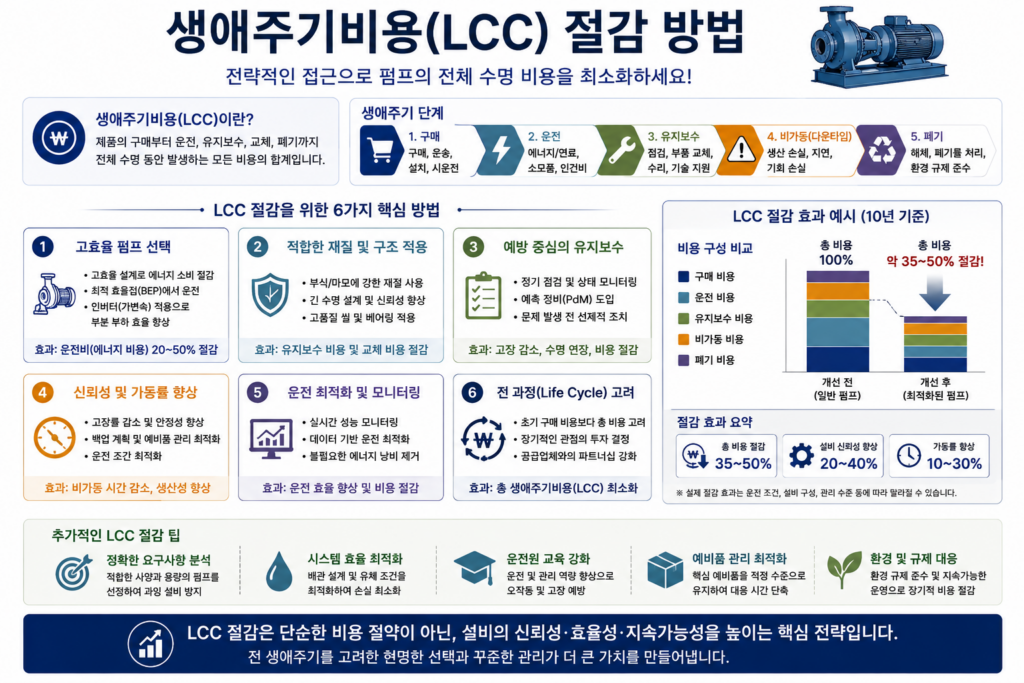 생애주기비용 절감 방법