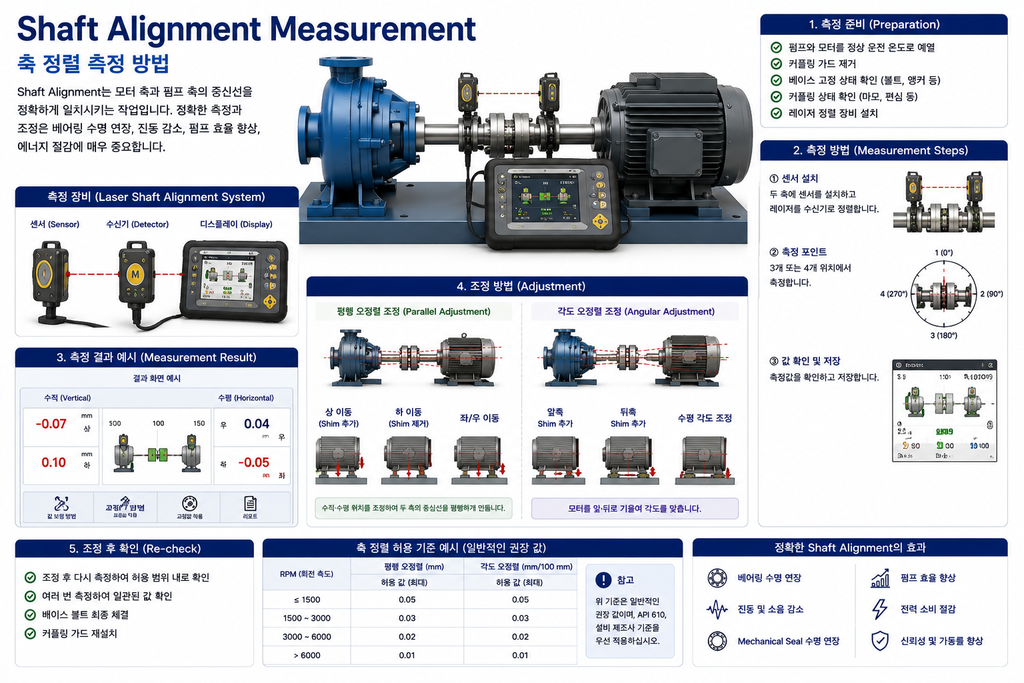 레이저 Shaft Alignment 측정 방법
