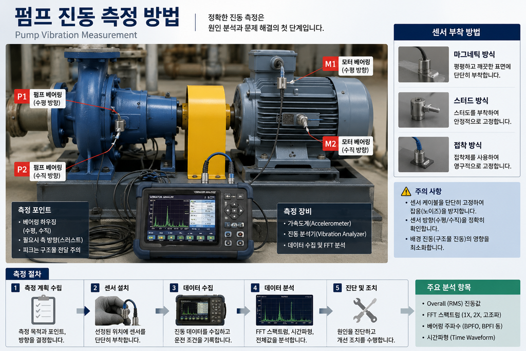 펌프 진동 측정과 진동 분석
